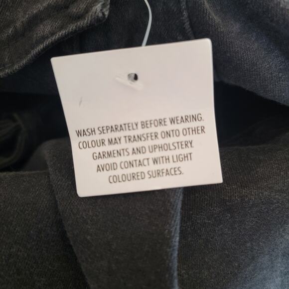 Belted Western Dress Women US 10 UK 14 Charcoal Grey Bodycon ASOS Parisian Tall - Picture 16 of 16